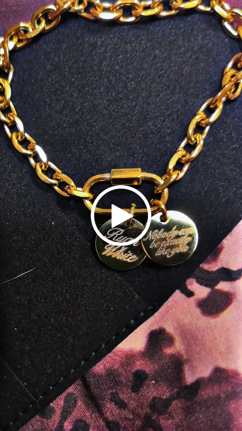 Customer video review of Hannah Custom Engraved Charm Bracelet