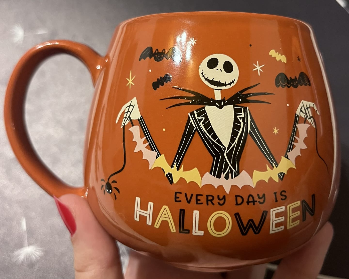 Customer photo review of Disney The Nightmare Before Christmas Jack Skellington Halloween Tasse – 400 ml
