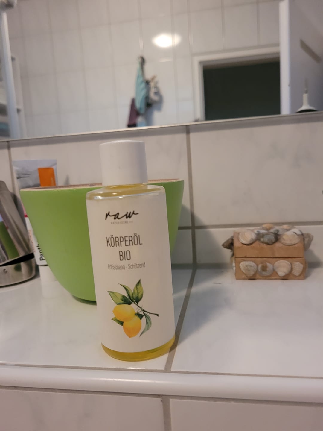 Customer photo review of Körperöl Bio Erfrischend