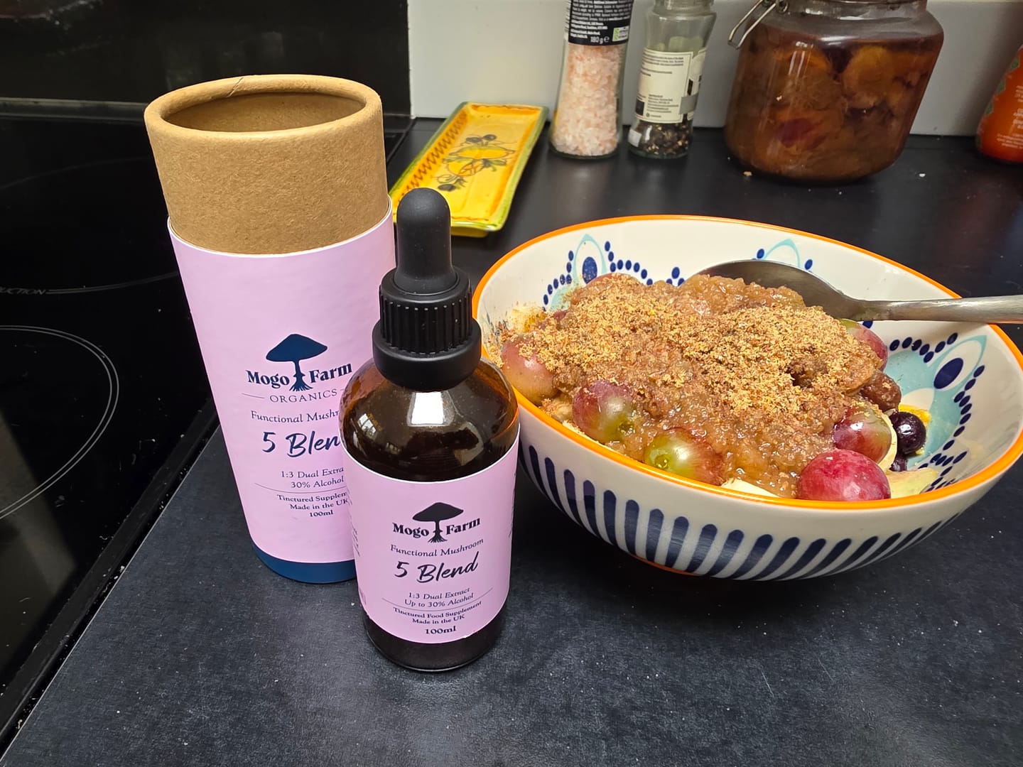 Customer photo review of 5 Mushroom Blend Tincture