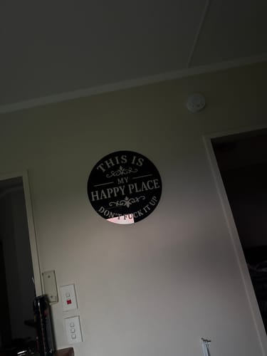 Customer photo review of My Happy Place Wall Art