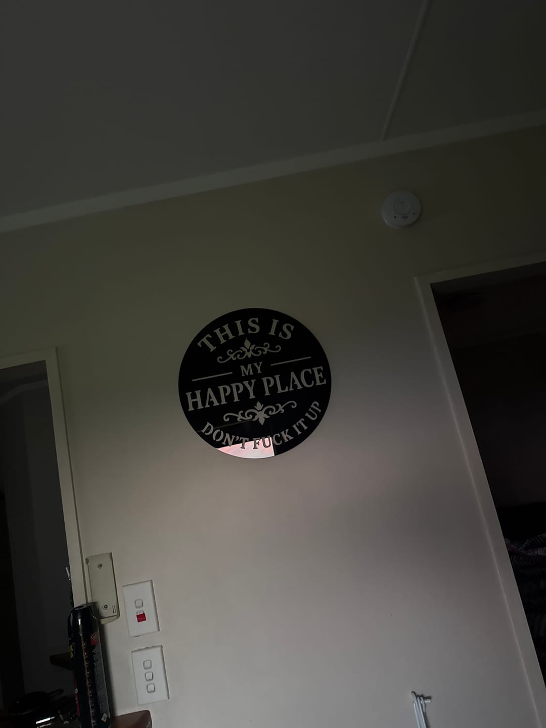 Customer photo review of My Happy Place Wall Art