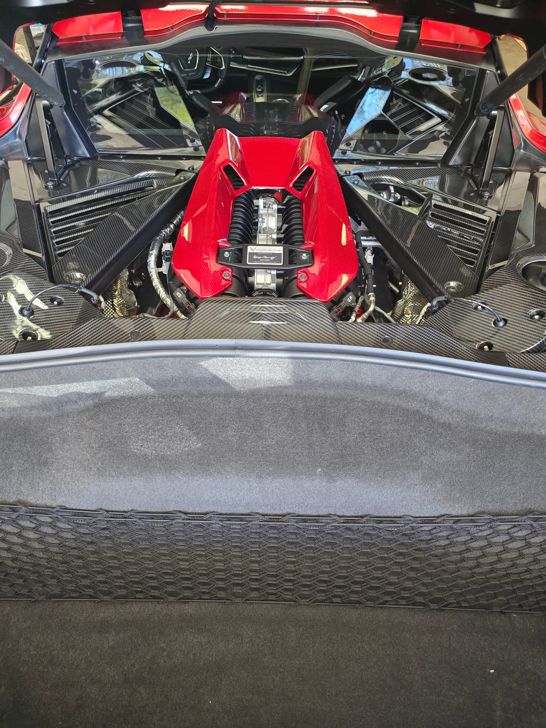 Customer photo review of C8 Corvette Z06 LT6 Real Carbon Fiber Engine Cover | Direct Replacement (2023–2027)