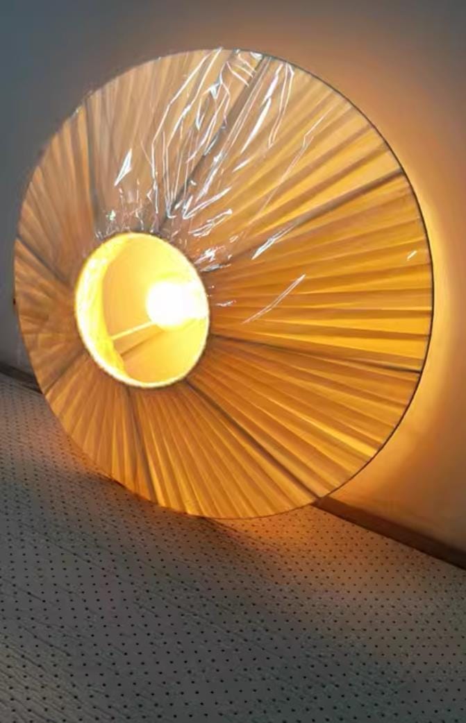 Customer photo review of Fabric Ceiling Light, Pleated Inverted Shade, 50 cm, Hardwired