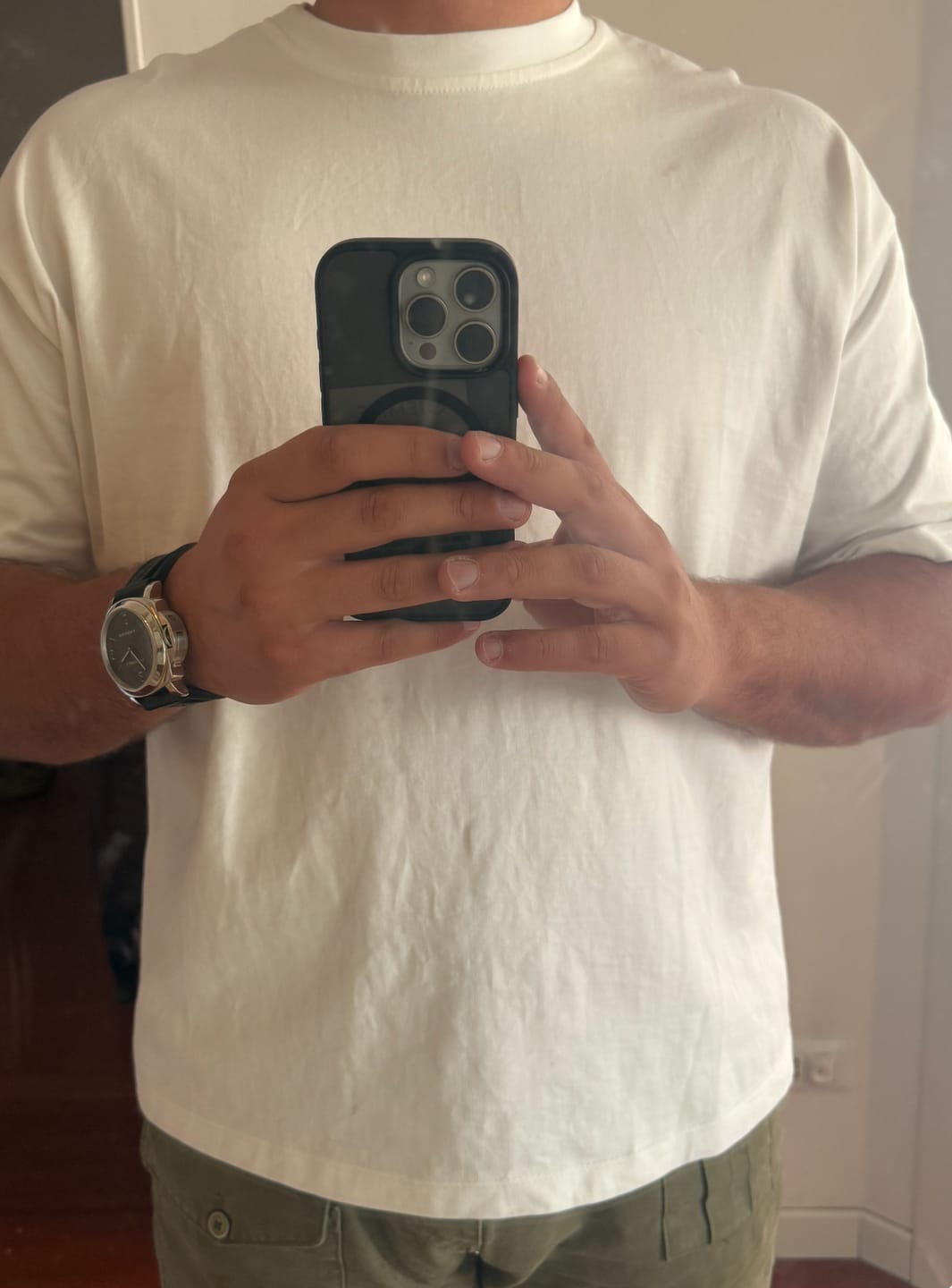 Customer photo review of T-Shirt Over Blanks 280GSM Off White