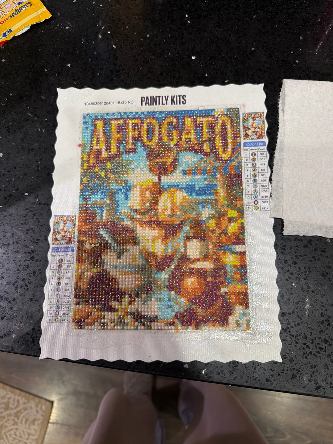 Customer photo review of Affogato on a Seaside Terrace (Diamond Painting)