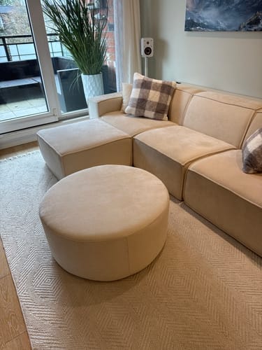 Customer photo review of C8 Round Pouf Ottoman