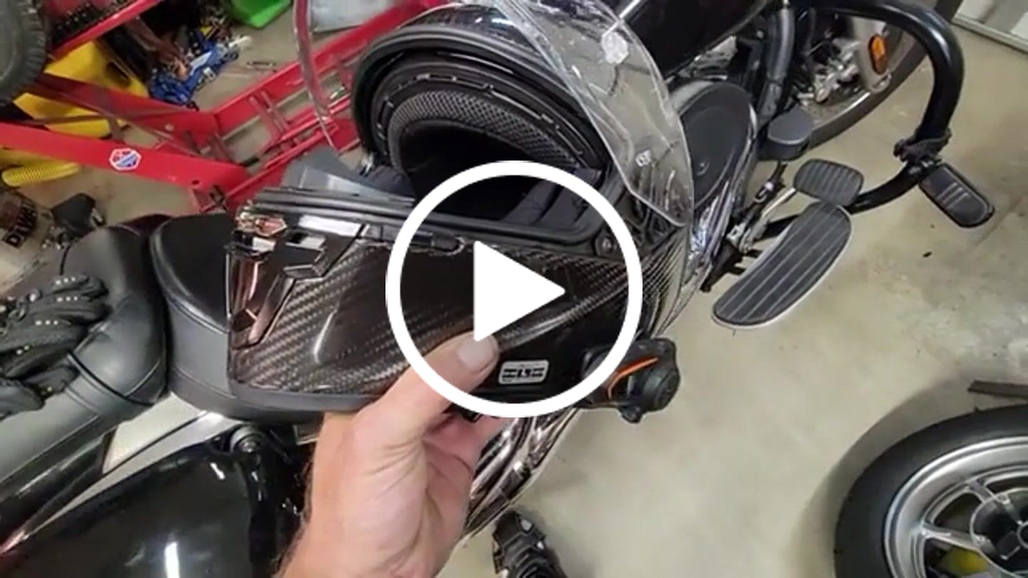 Customer video review of K3 Carbon Fiber Helmet - Bluetooth Headset