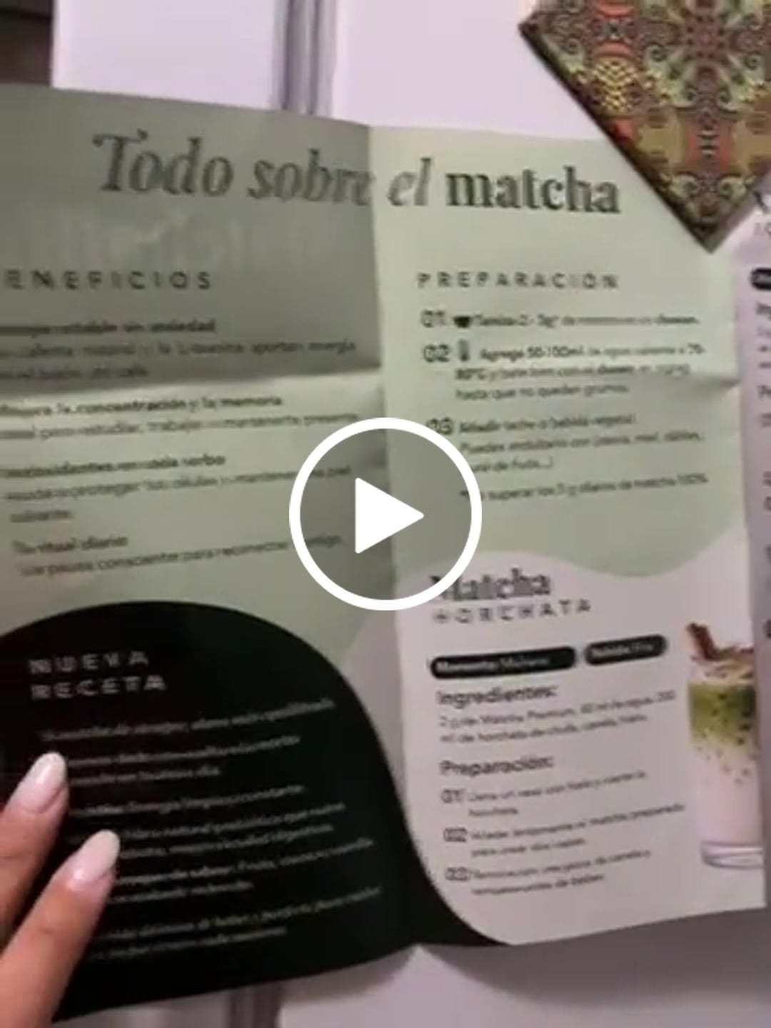 Customer video review of Recetario Matchaflix