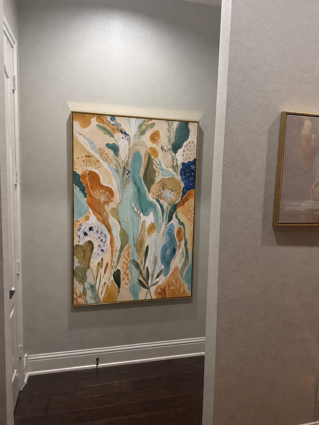 Customer photo review of Amber Garden Botanical Abstract Wall Art