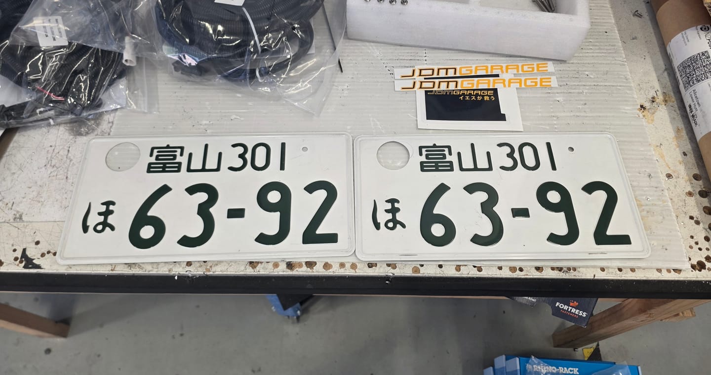 Customer photo review of Genuine Japanese Number Plates - WHITE