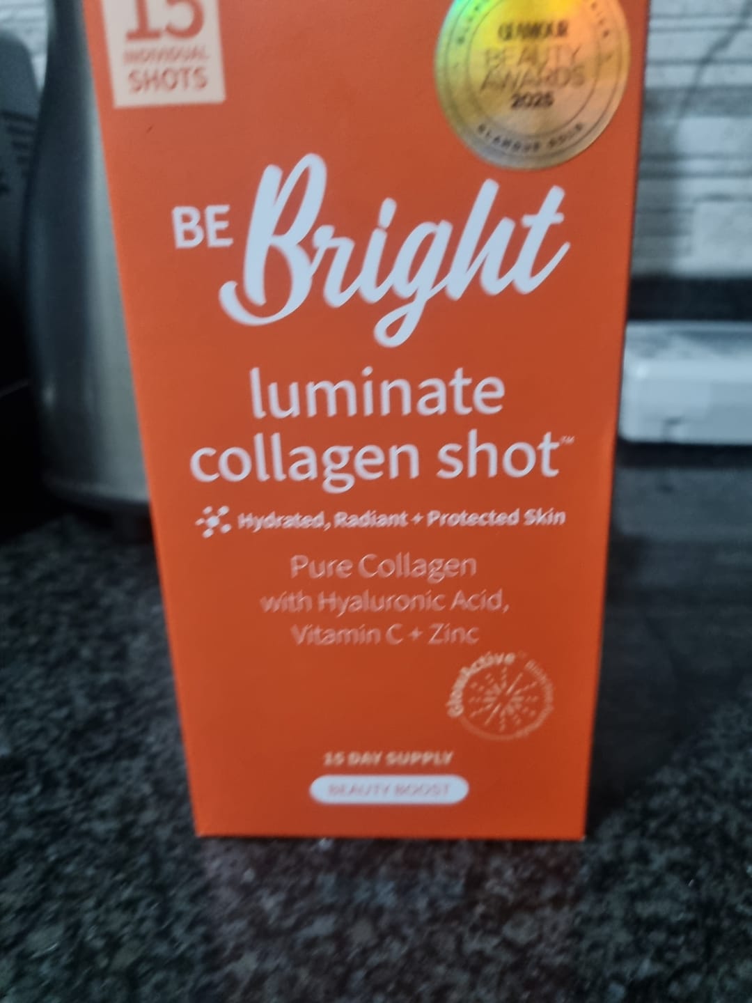 Customer photo review of LUMINATE 10g SHOT - 15 DAY SUPPLY