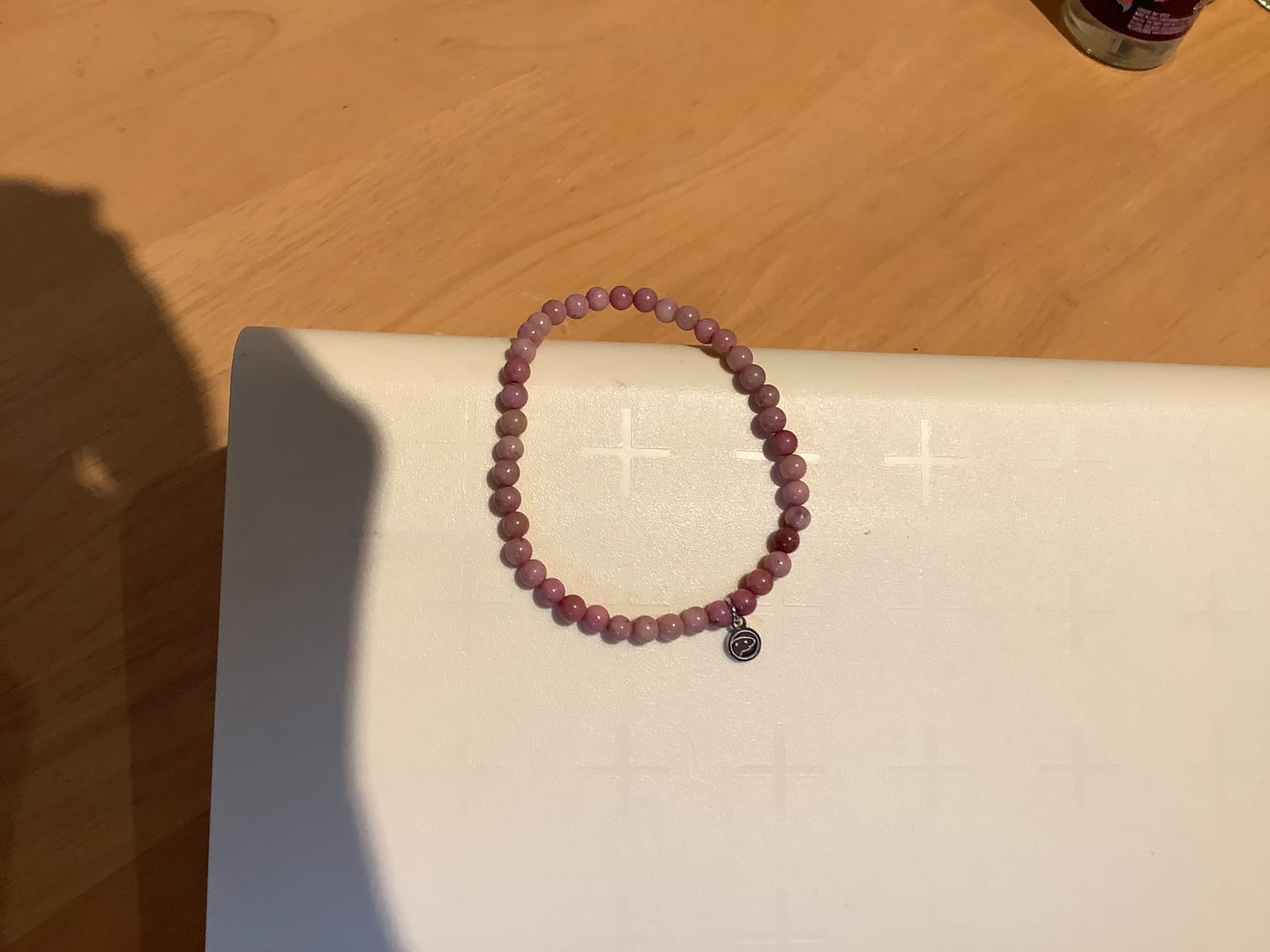 Customer photo review of Rhodonite Bracelet Mini