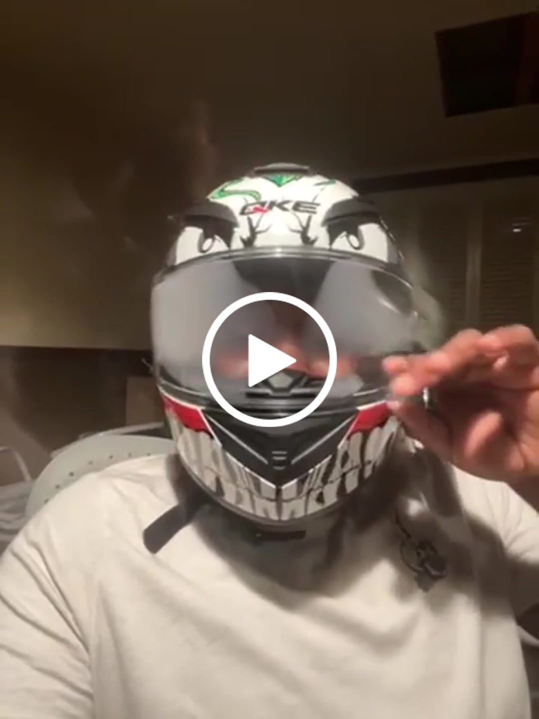 Customer video review of VortexX Full-Face Motorcycle Helmet