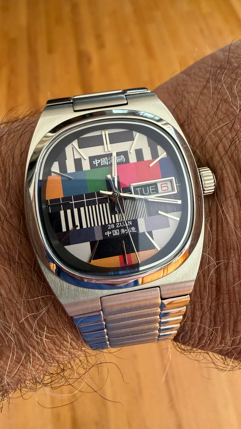 Customer photo review of Vintage | TV Dial | Tonneau | Calendar | 36mm
