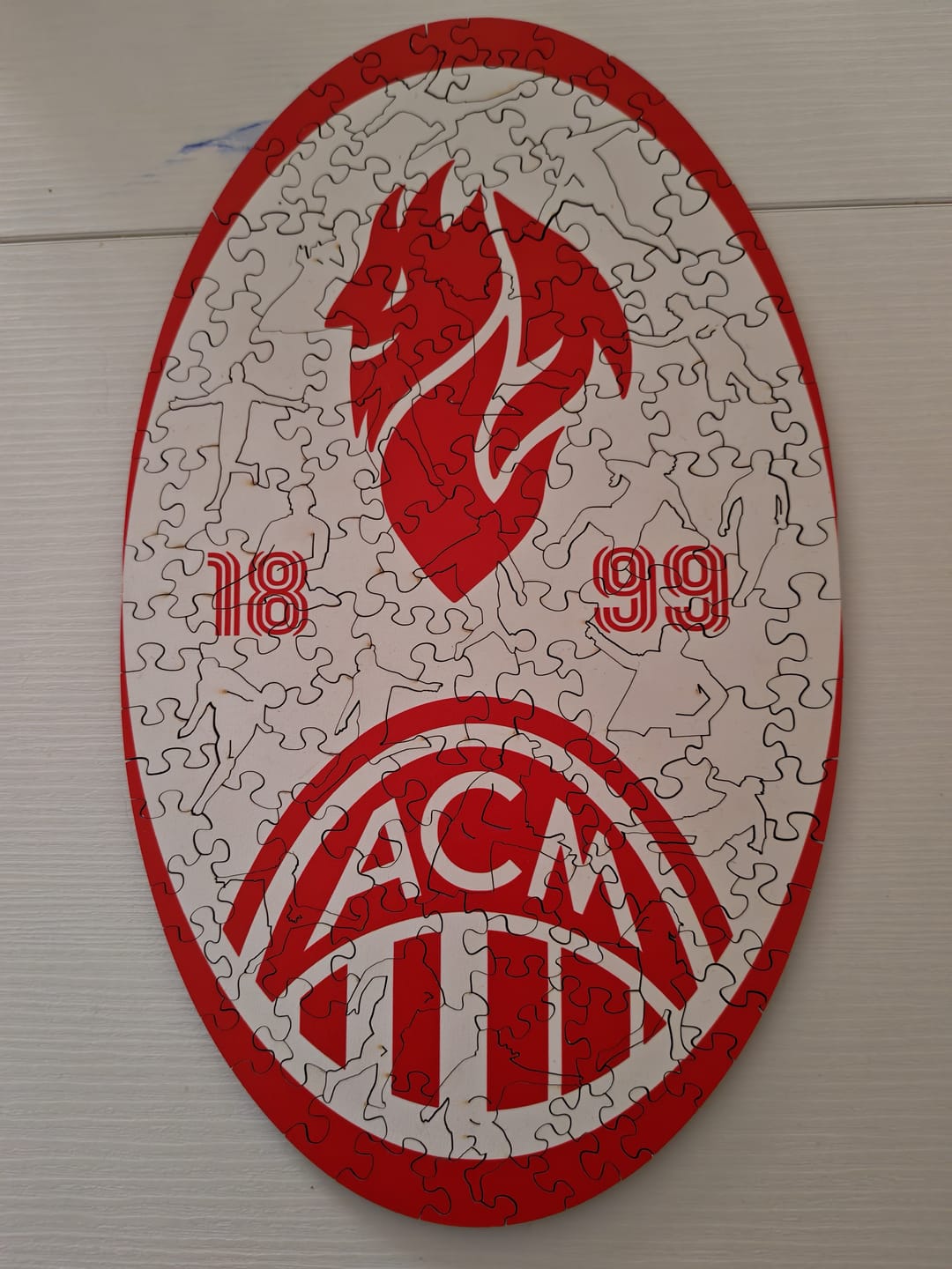 Customer photo review of Devil Logo Milan® Puzzle di Legno