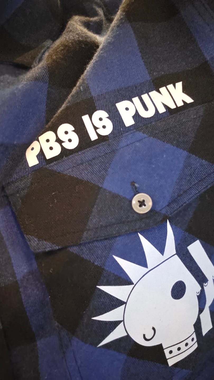 Customer photo review of PBS is Punk Flannel