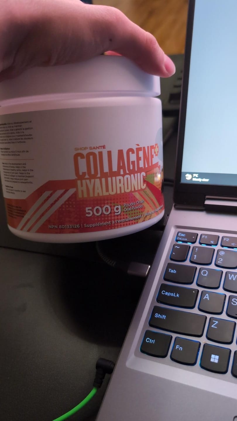Customer photo review of Shop Santé - Collagène Marin + Acide Hyaluronique - 500g