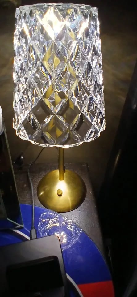 Customer photo review of Cordless Crystal Touch Lamp