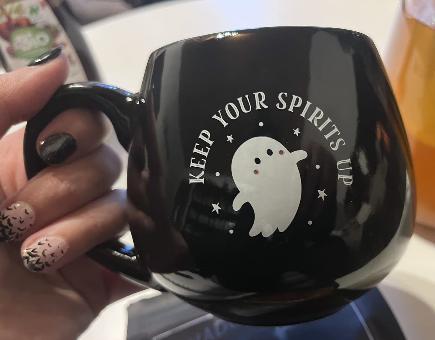 Customer photo review of Geister-Tasse Keep Your Spirits Up 500 ml