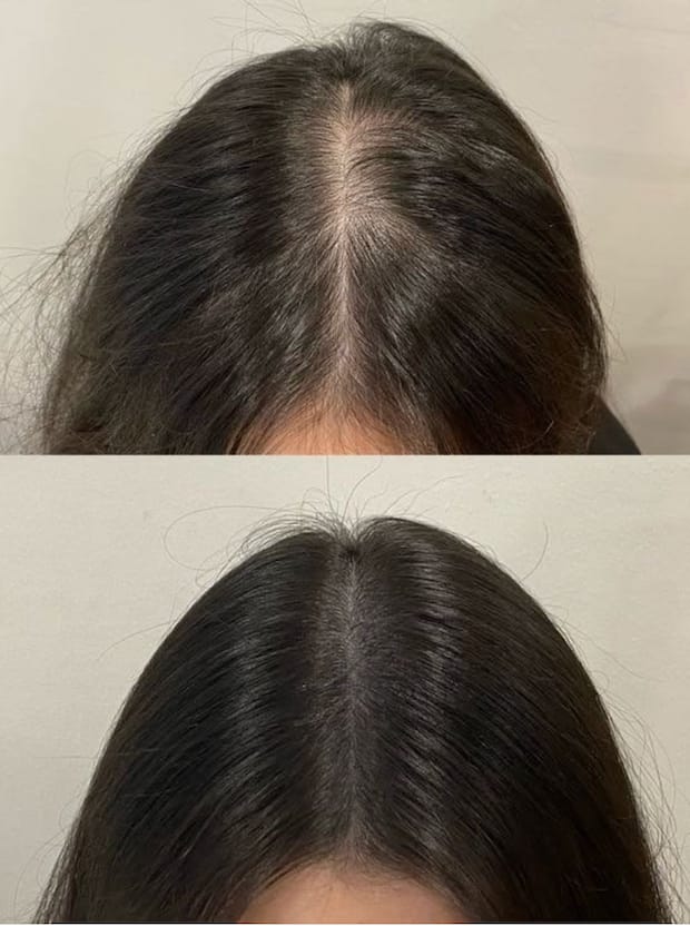 Customer photo review of Haarstolz Sofort-Farbshampoo