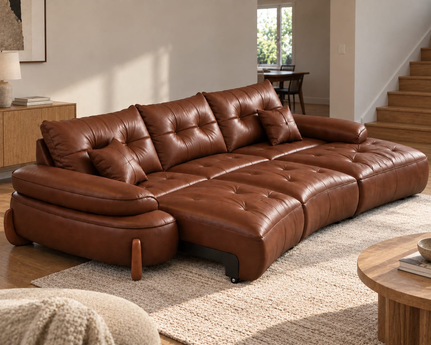 Customer photo review of Stanford Recliner Sofa (White)