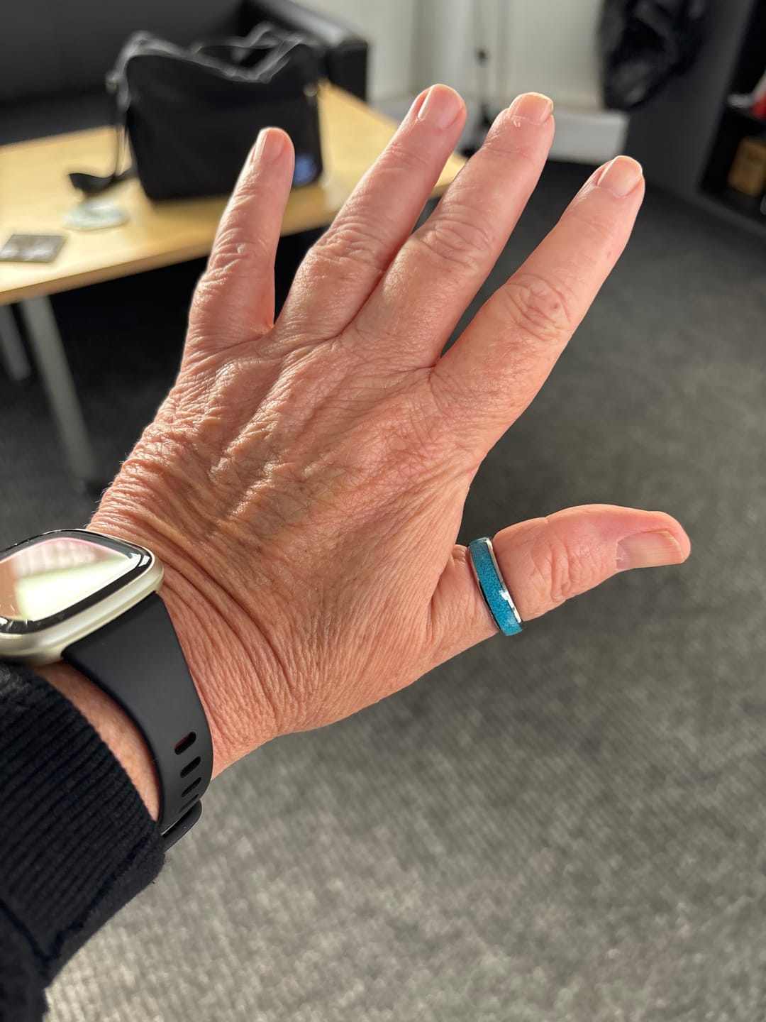 Customer photo review of The Turquoise 6mm Wonder Ring