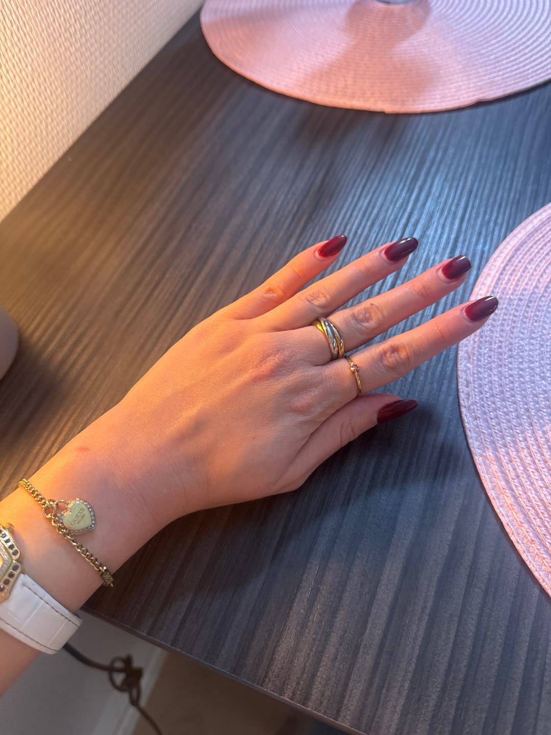 Customer photo review of Birthstone 18K Gold Rings