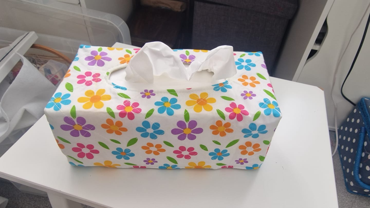 Customer photo review of Cheerful Blooms Polycotton Fabric