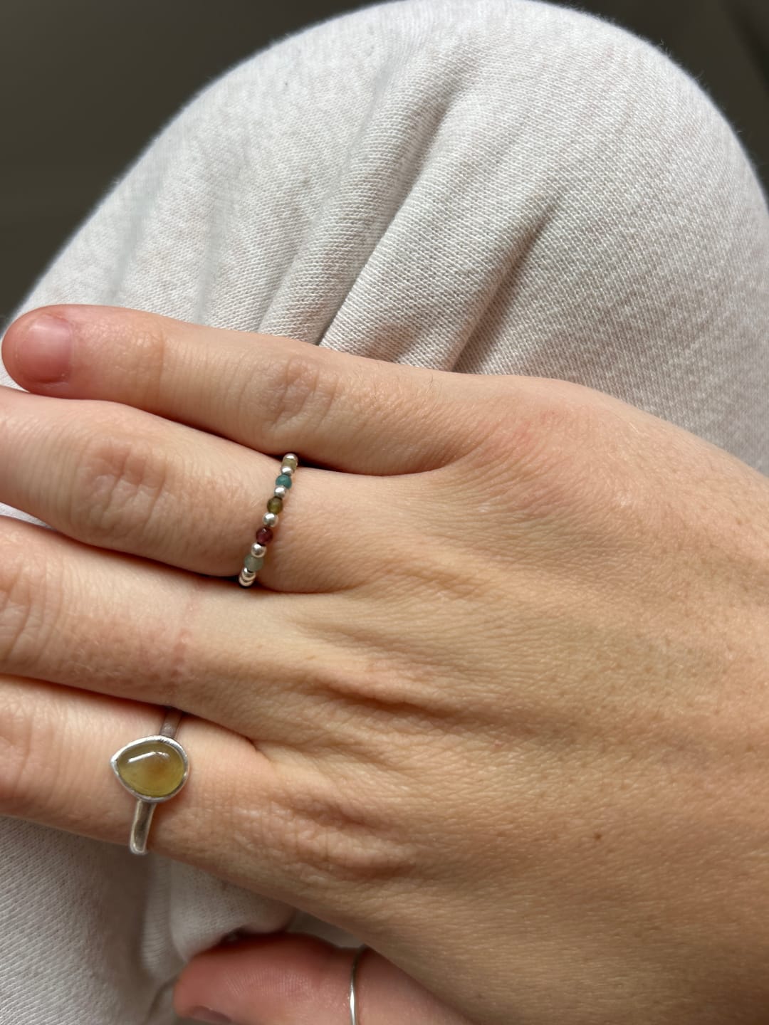 Customer photo review of Beaded Gem Ring