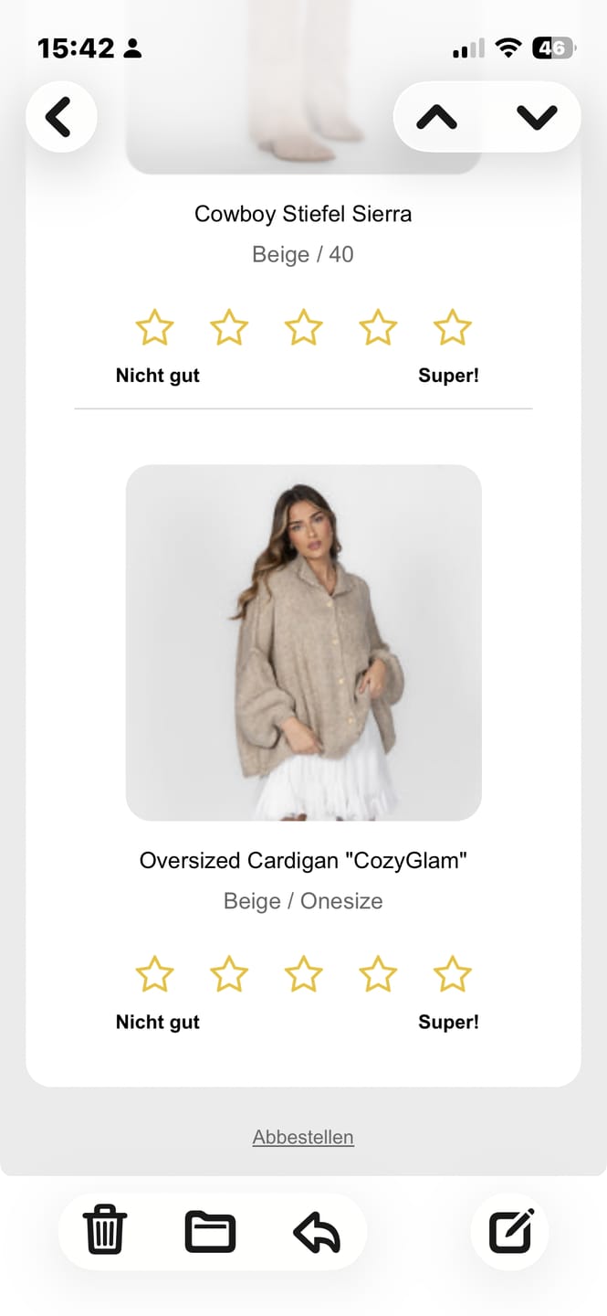Customer photo review of Oversized Cardigan "CozyGlam"