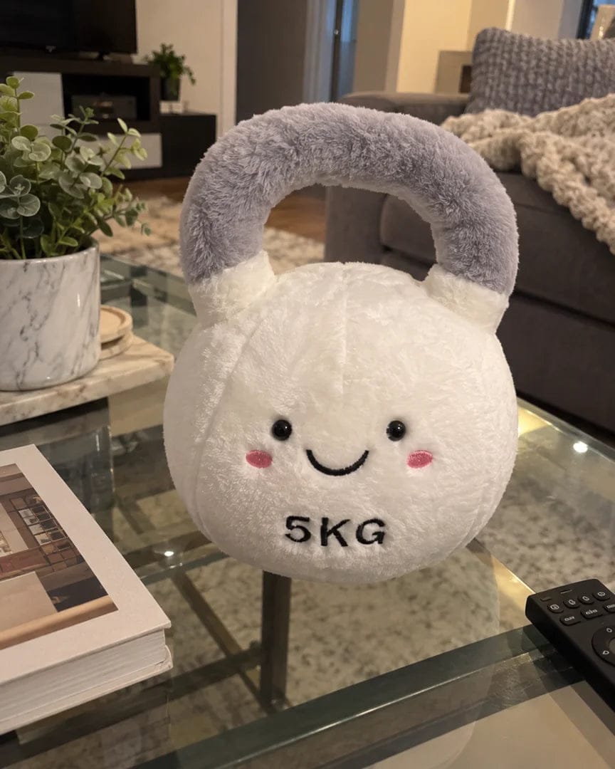Customer photo review of Cute Kettlebell Plush