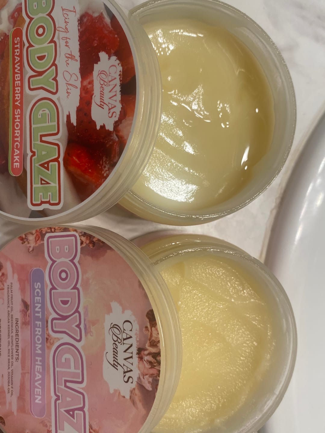 Customer photo review of BODY GLAZE: STRAWBERRY SHORTCAKE