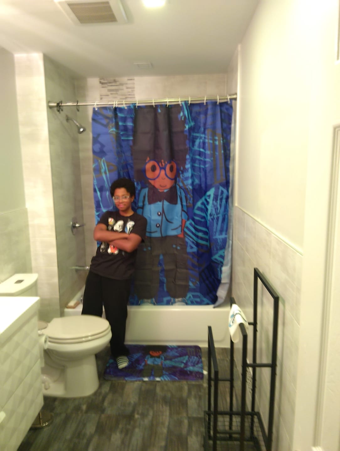 Customer photo review of AFROBRATS™ Oliver Bath Mat