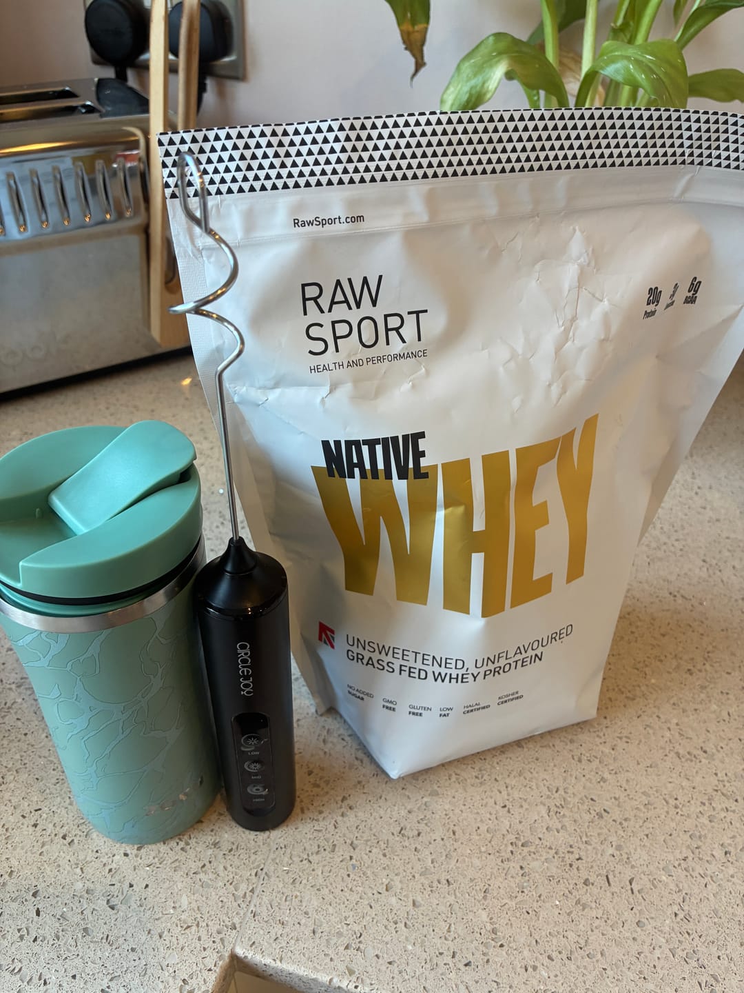 Customer photo review of Native Whey - Unflavoured Grass Fed Protein