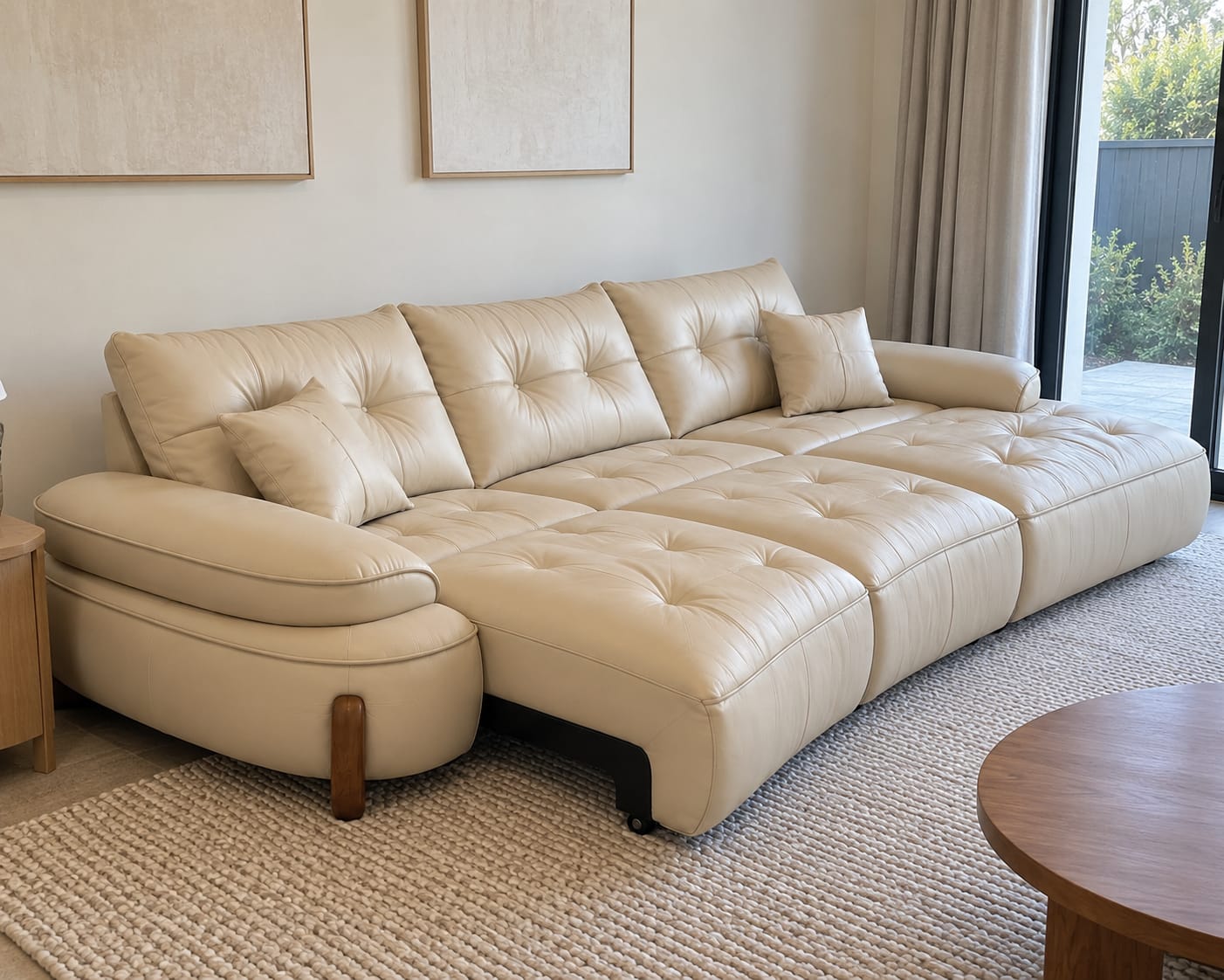 Customer photo review of Stanford Recliner Sofa (White)
