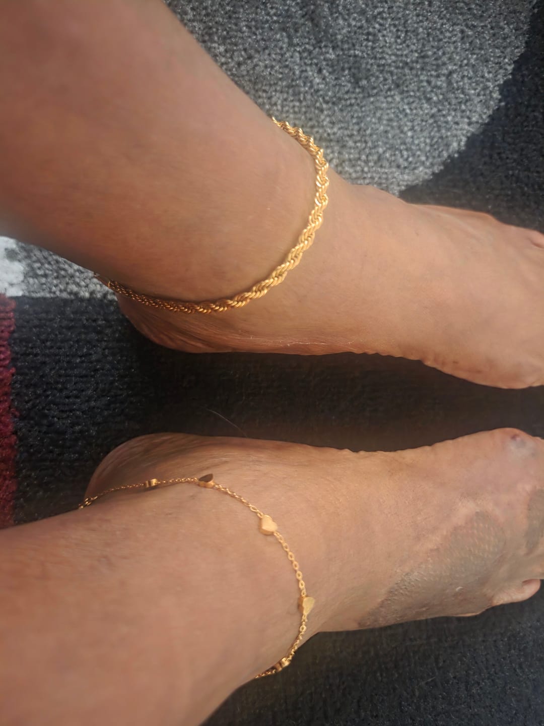 Customer photo review of Rope Anklet - 4mm