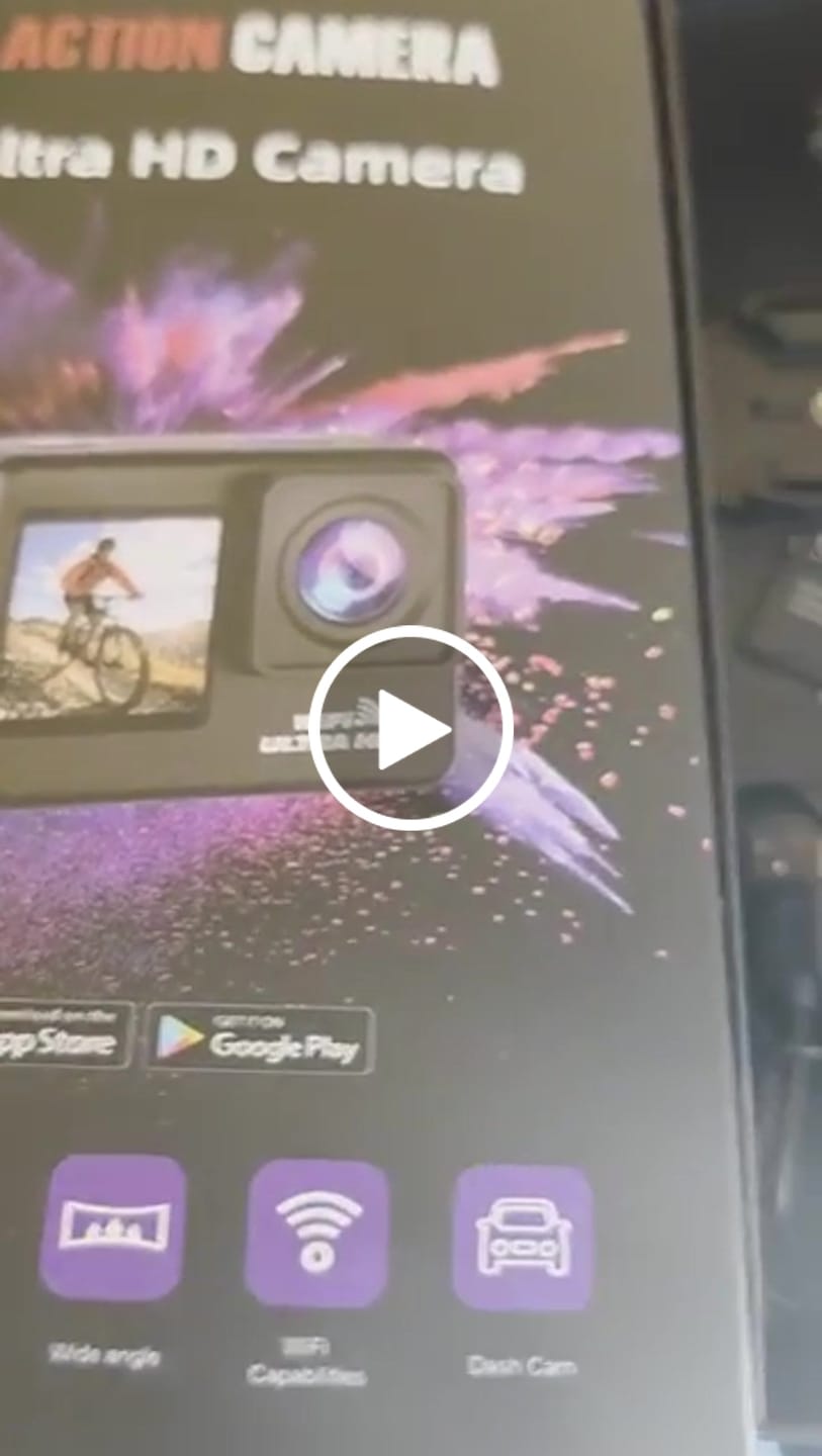 Customer video review of RiderX 5K Touch Dual Screen Action Camera