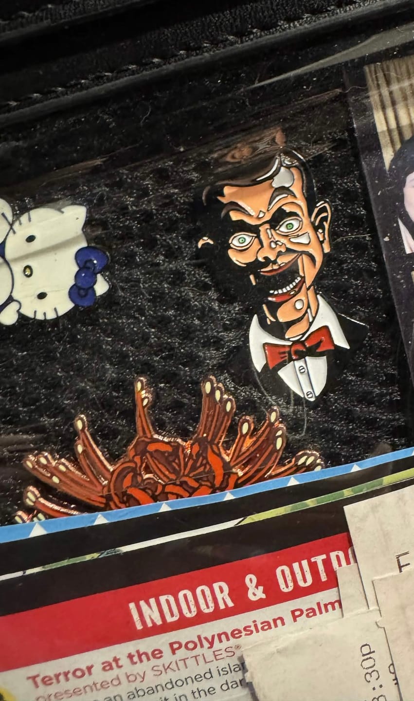 Customer photo review of GOOSEBUMPS: SLAPPY - ENAMEL PIN