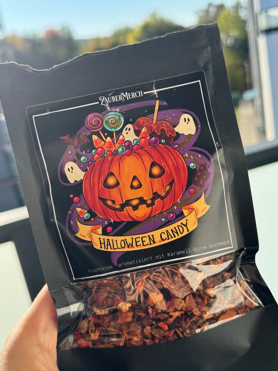 Customer photo review of Halloween Candy – Früchtetee mit Karamell-Birne-Geschmack | Halloween Tee