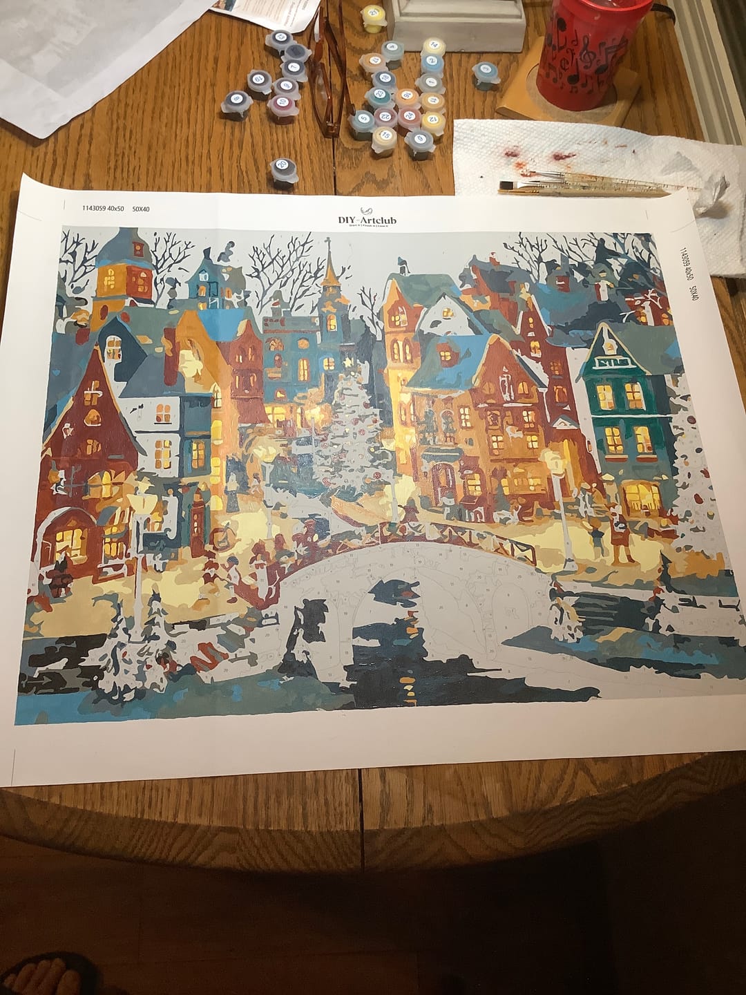 Customer photo review of Magic Village | Paint by Number