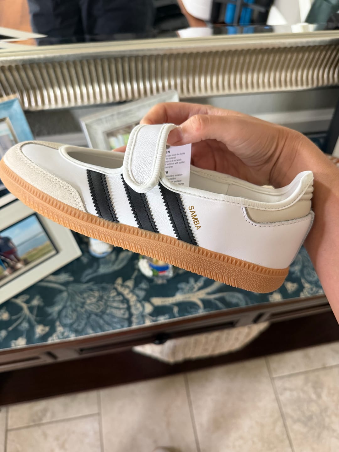 Customer photo review of adidas Samba Jane White Black Women's