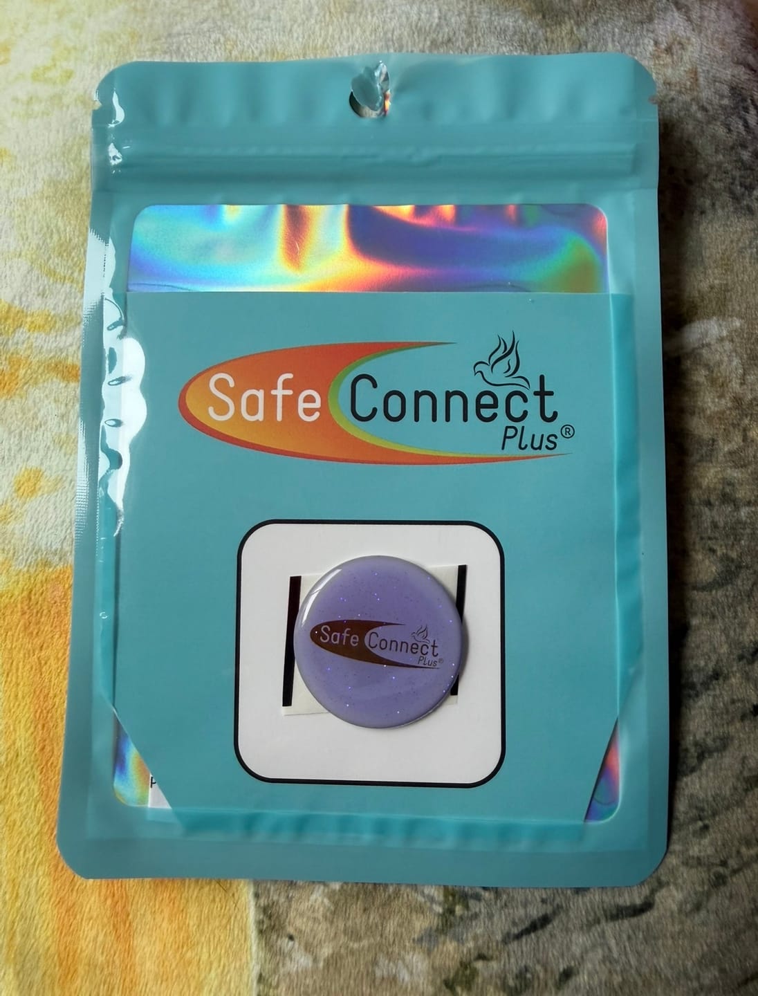 Customer photo review of EMF Protection Mega Shield: Glitz Cruzin Power Purple