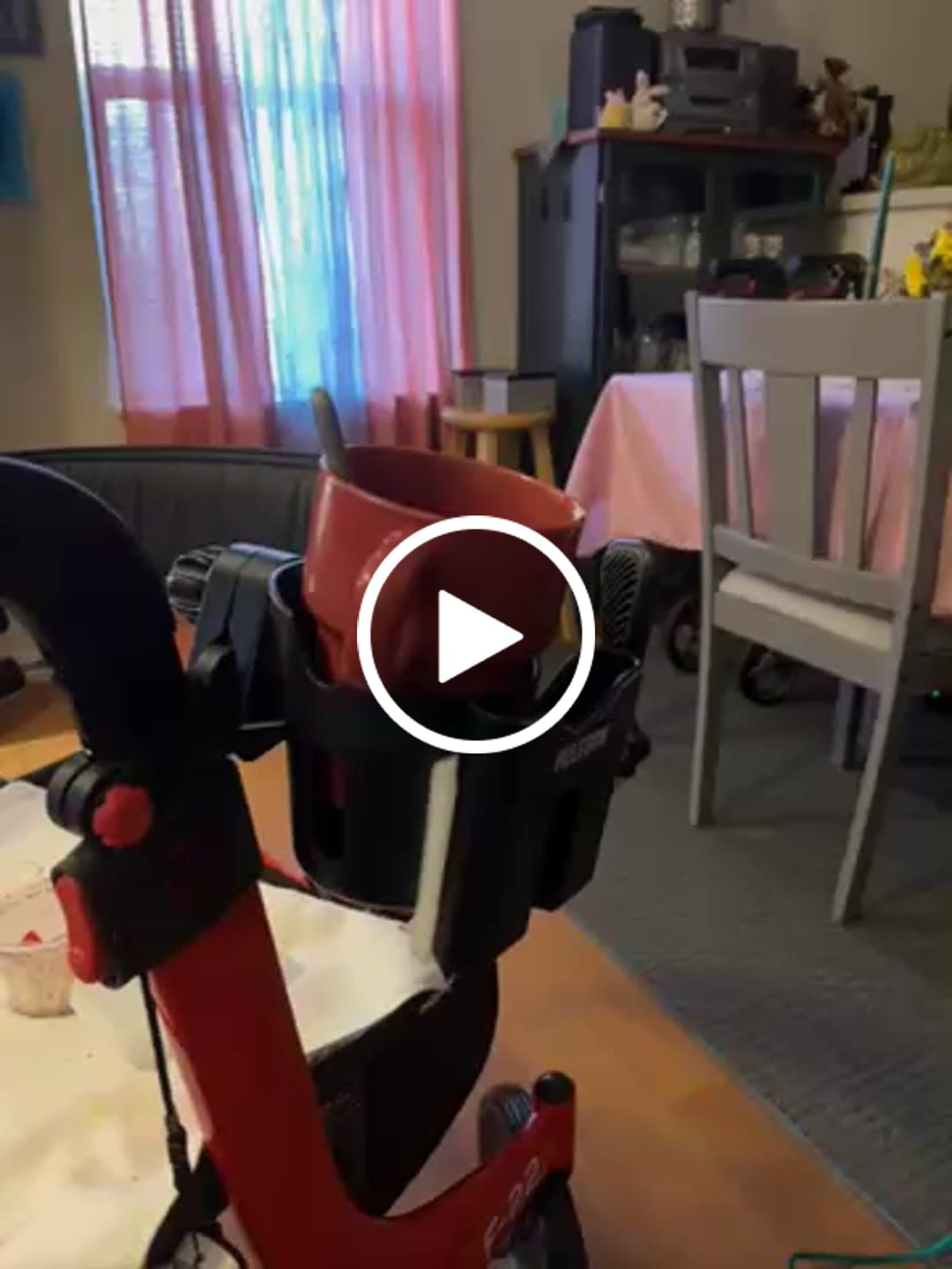 Customer video review of Rollator Cup & Phone Holder