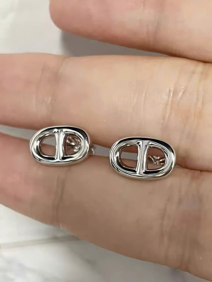 Customer photo review of Farandole Stud Earrings