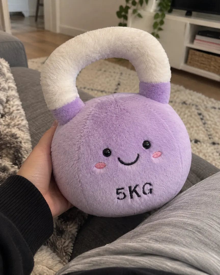 Customer photo review of Cute Kettlebell Plush