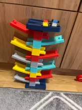 Customer photo review of Track Toys Children's Large Ejection Parking Lot Plastic Toys