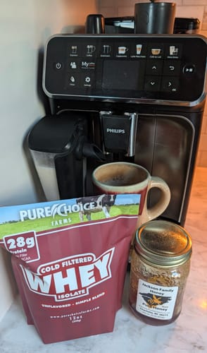 Customer photo review of Whey Protein Isolate Unflavored