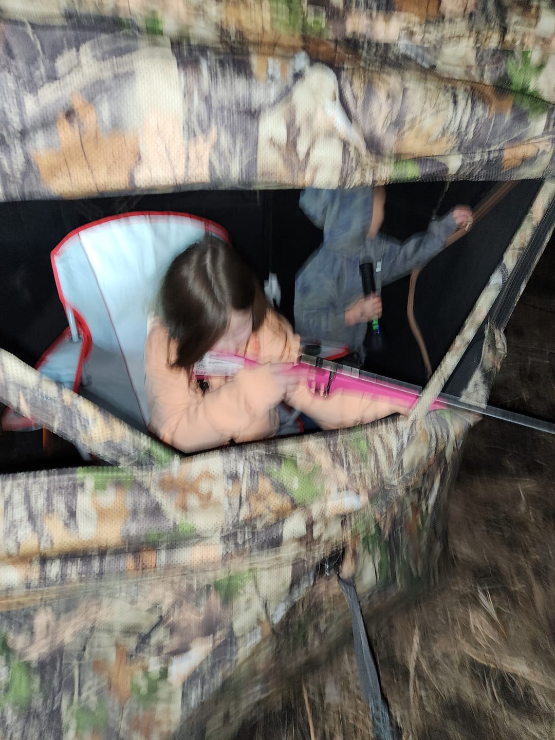 Customer photo review of VisTrilogy 270 See Through Deer Ground Blind | 4-6 Person Modular Hunting Pop-Up Blind | Portable Dual 2 3 Person Blinds with 3-in-1 Design for Turkey