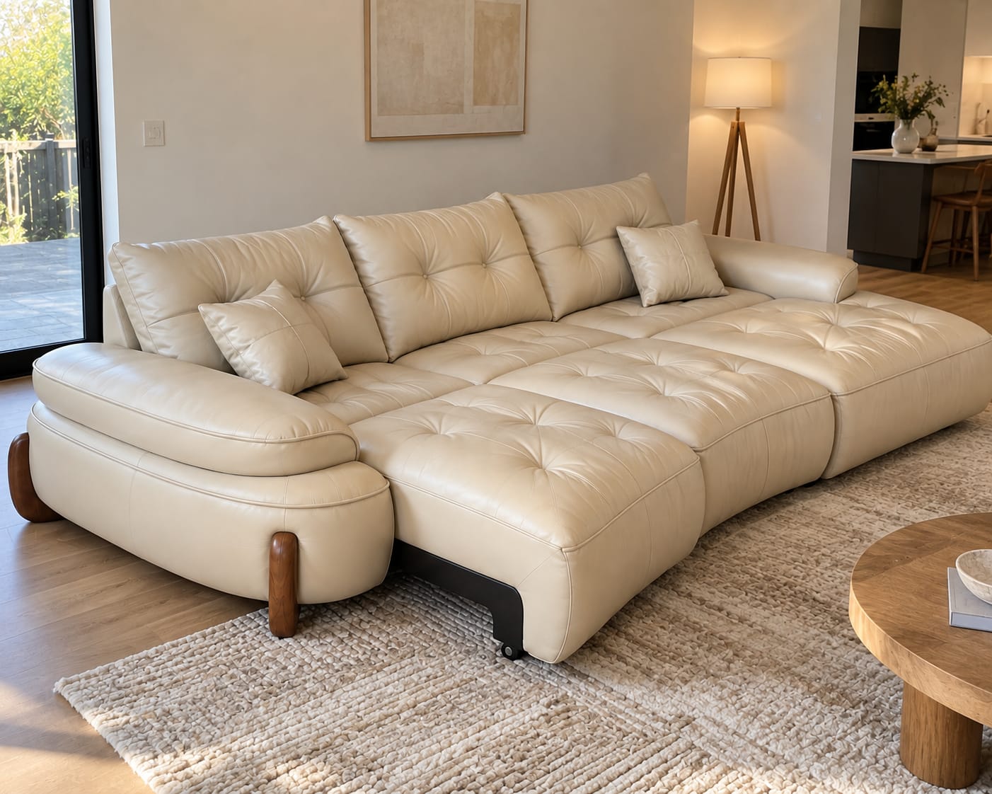 Customer photo review of Stanford Recliner Sofa (White)